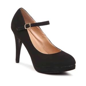 Black Mary Jane stilettos